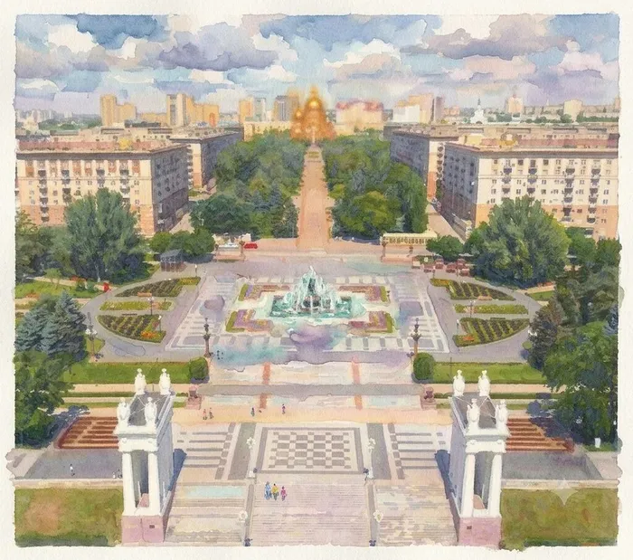 На сайт. Акварель