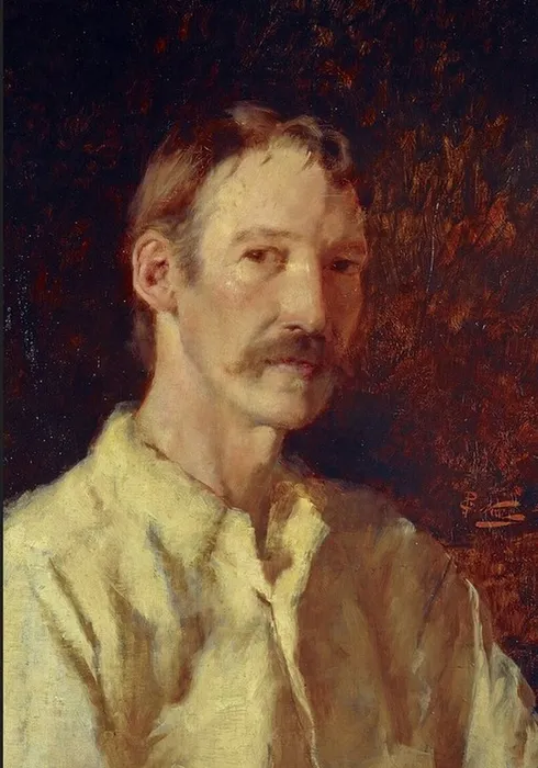 жироламо Нерли. Портрет Роберта Стивенсона, 1892.